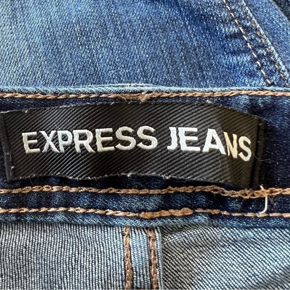 express CROPPED SKINNY DISTRESSED WOMEN'S JEANS - Picture 11 of 12